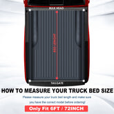 6FT Soft Roll Up Tonneau Cover For 1982-2011 Ford Ranger Truck Bed (Excludes Flareside)